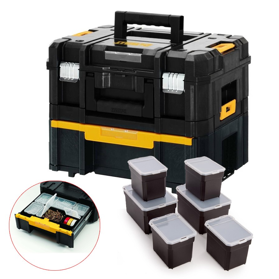 Dewalt DWST1-70703 TStak II III DWST1-70705 Stackable Tool Boxes