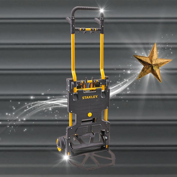 Stanley FT586 Folding 2 in 1 Sack Truck + Trolley Dolly Tool Cart